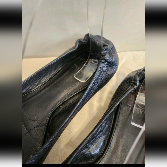 Tory Burch “Reva” Black Pebbled Leather Ballet Flats Sz. 8 Ret. $248 - Picture 5 of 10